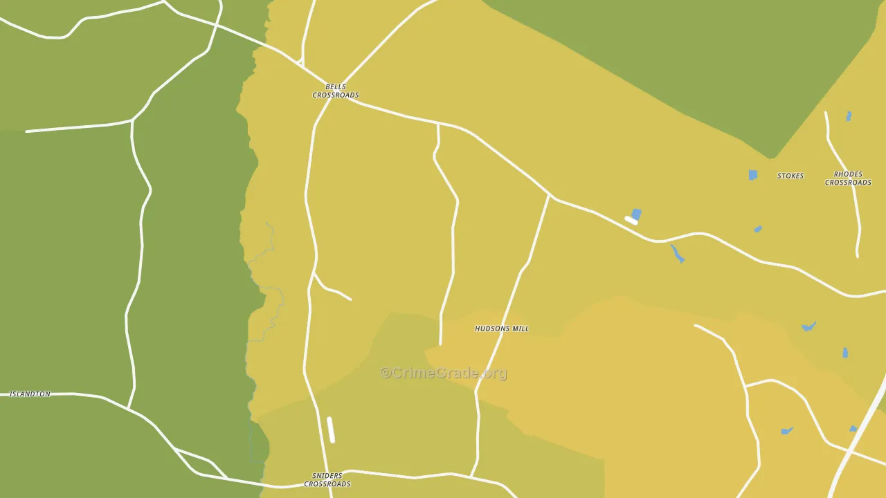 29475, SC Map of Drug-Related Crime Rates