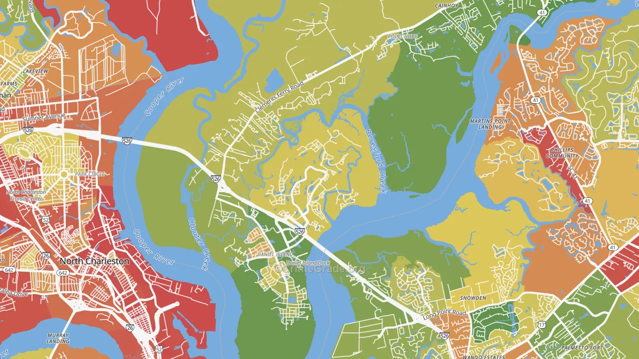 29492, SC Map of Drug-Related Crime Rates