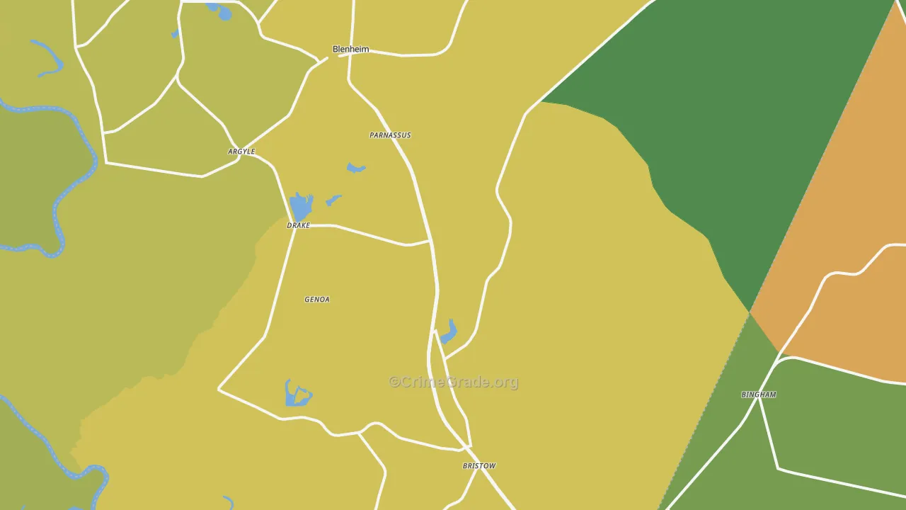 29516, SC Map of Drug-Related Crime Rates