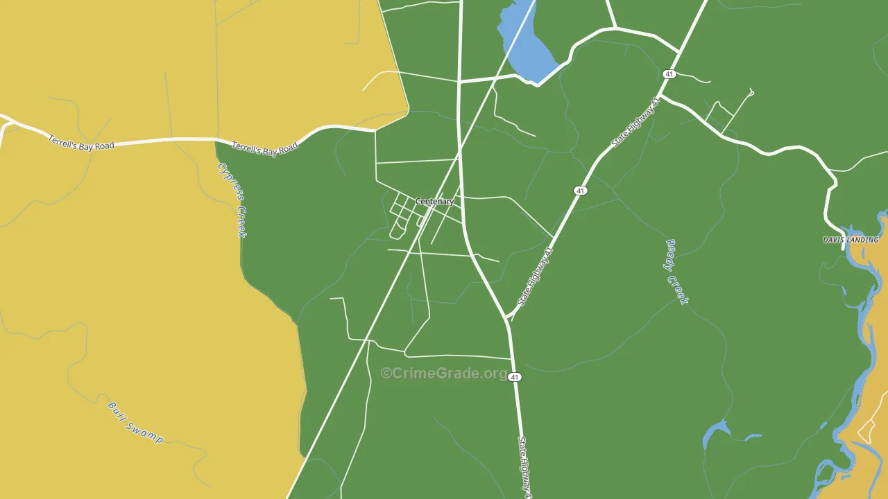 29519, SC Map of Drug-Related Crime Rates