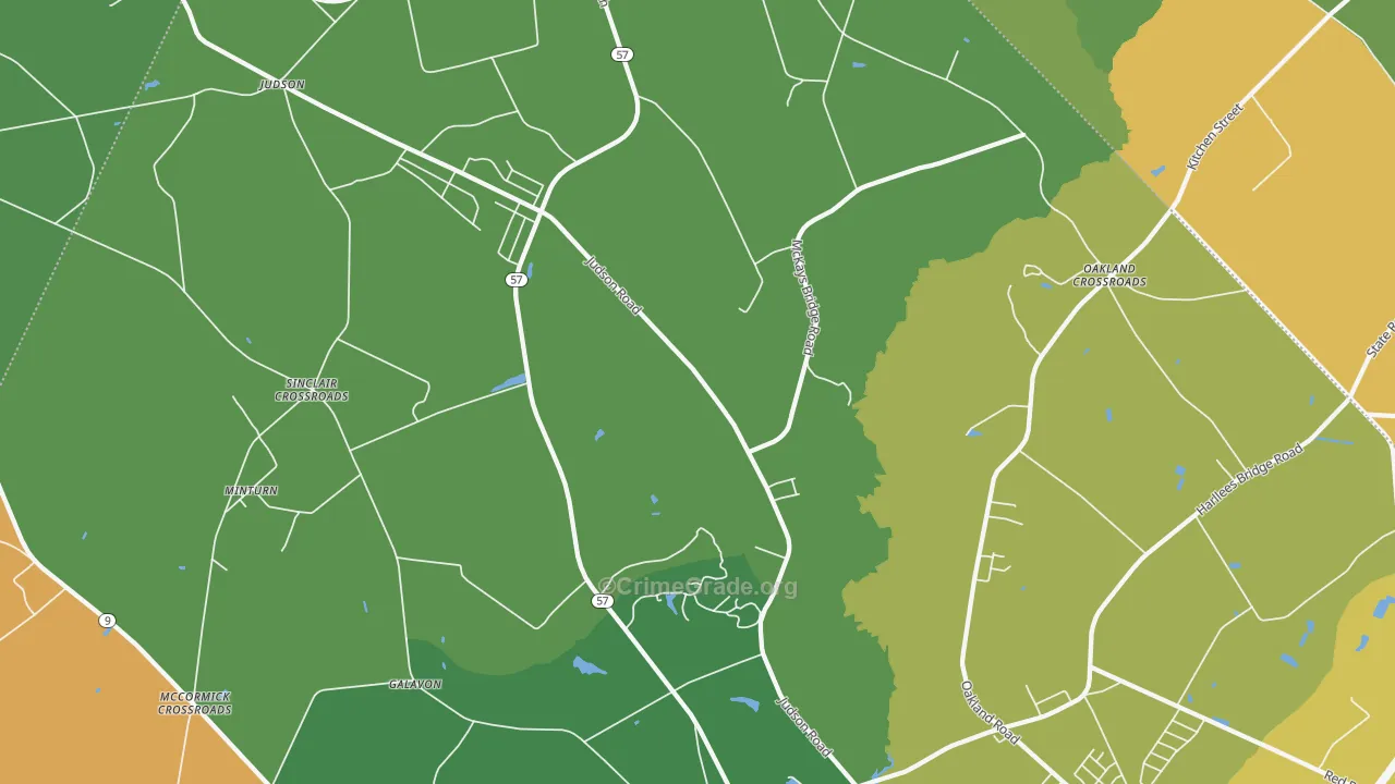 29567, SC Map of Drug-Related Crime Rates