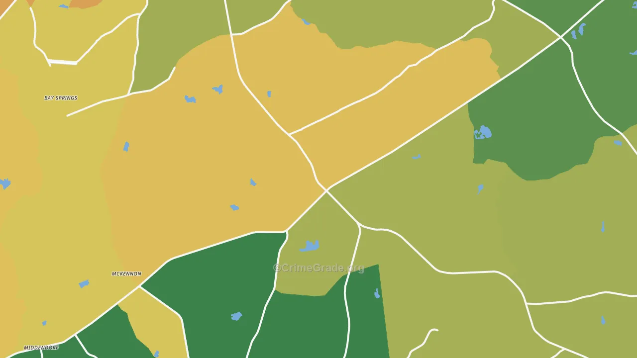 29584, SC Map of Drug-Related Crime Rates