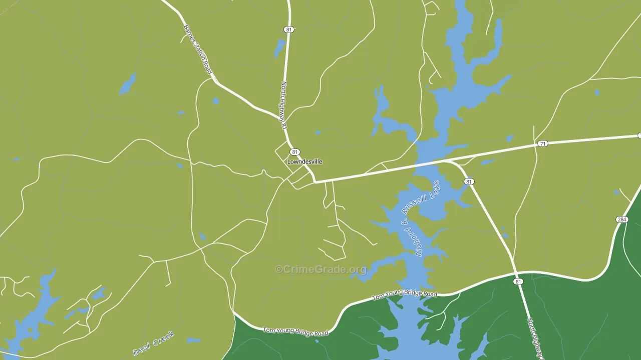 29659, SC Map of Drug-Related Crime Rates