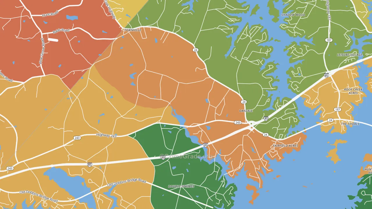 29689, SC Map of Drug-Related Crime Rates