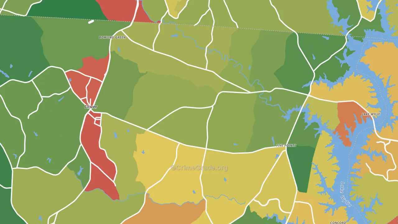 29710, SC Map of Drug-Related Crime Rates