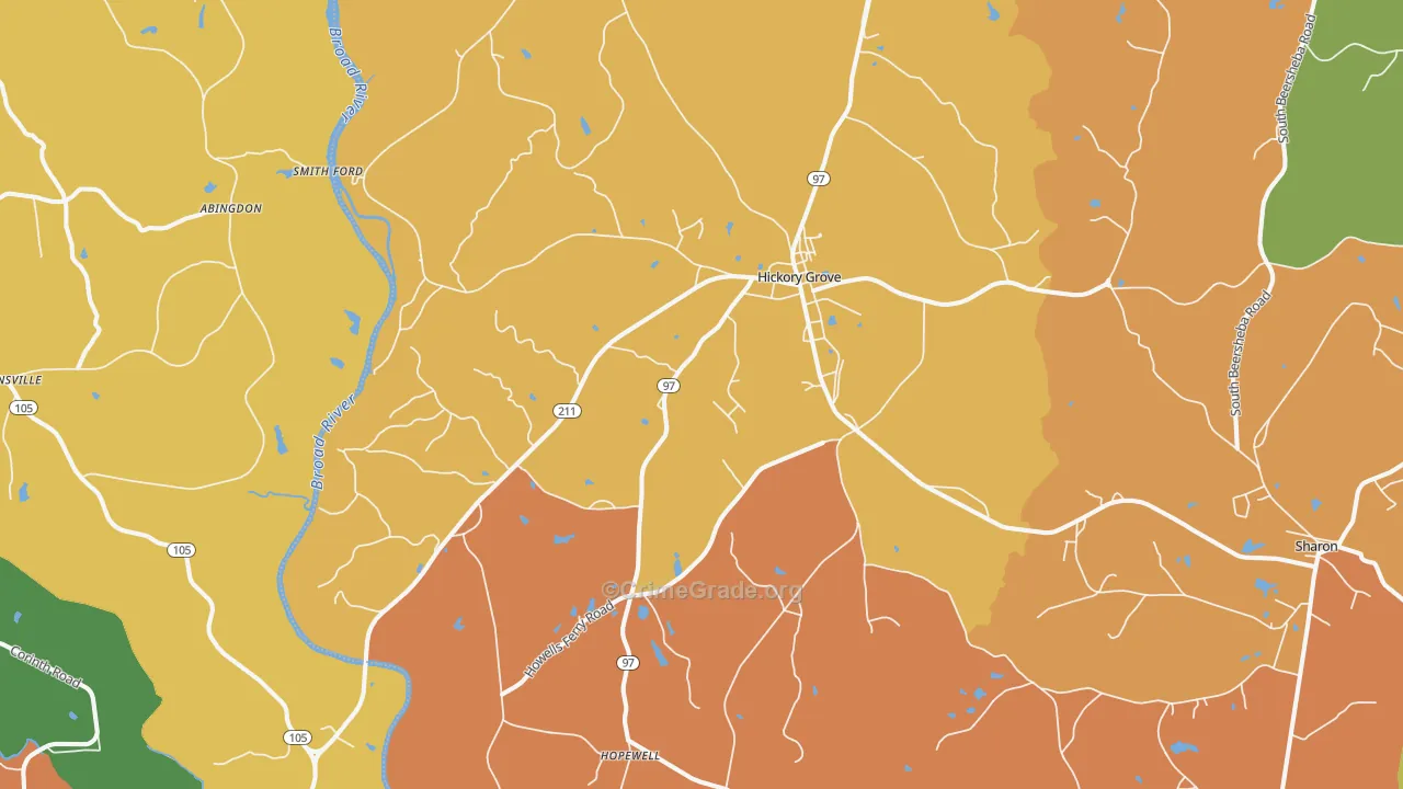 29717, SC Map of Drug-Related Crime Rates
