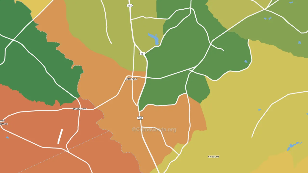 29718, SC Map of Drug-Related Crime Rates
