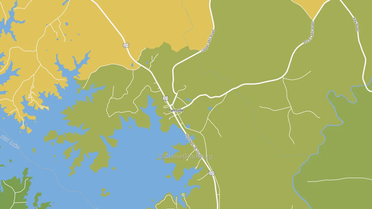 29844, SC Map of Drug-Related Crime Rates