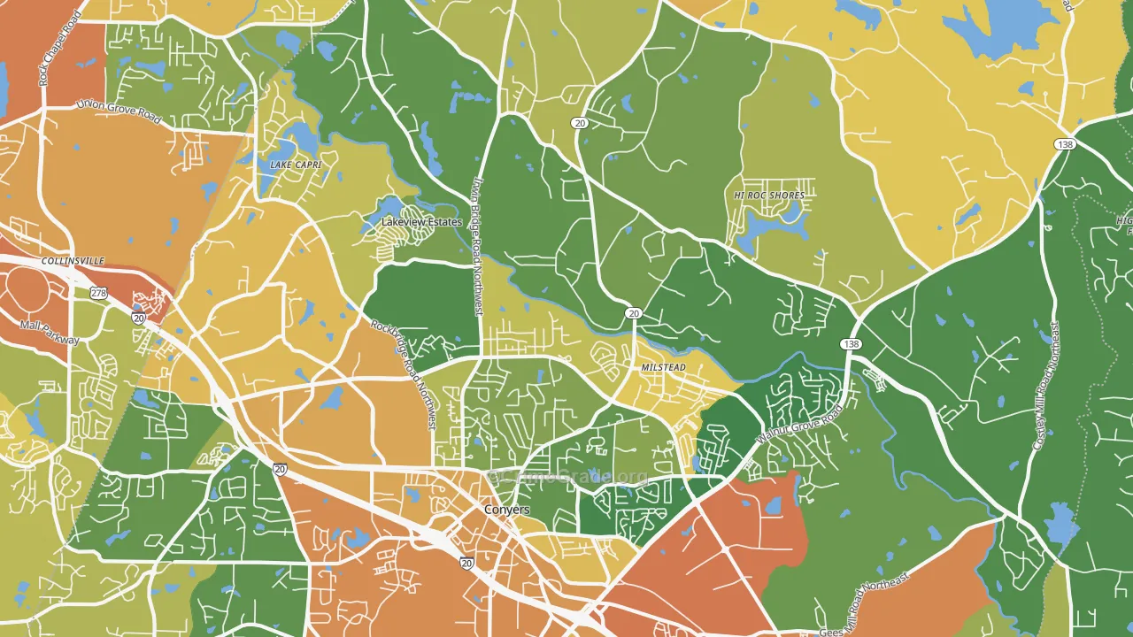 30012, GA Map of Drug-Related Crime Rates