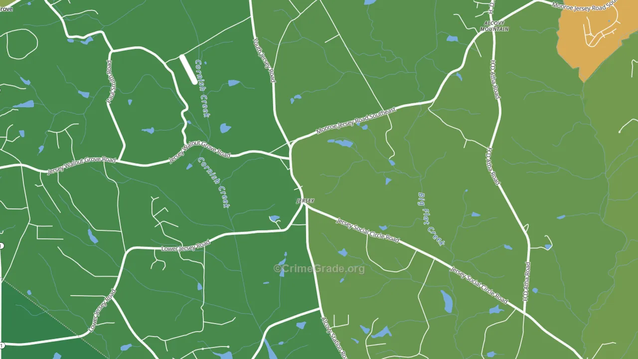30018, GA Map of Drug-Related Crime Rates