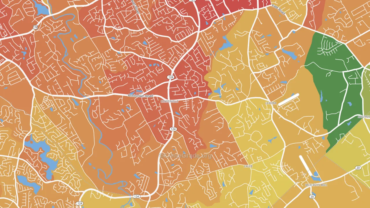 30039, GA Map of Drug-Related Crime Rates