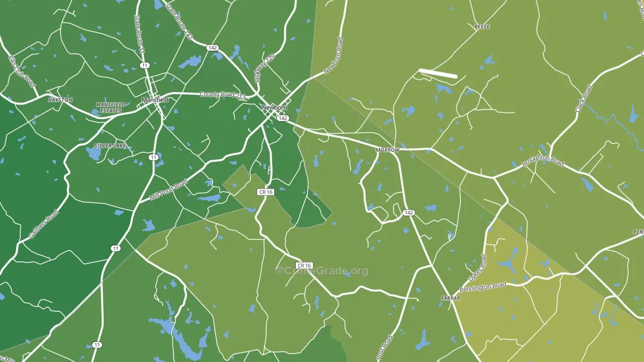 30056, GA Map of Drug-Related Crime Rates