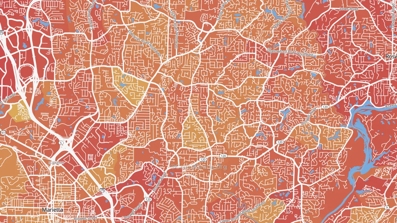 30062, GA Map of Drug-Related Crime Rates