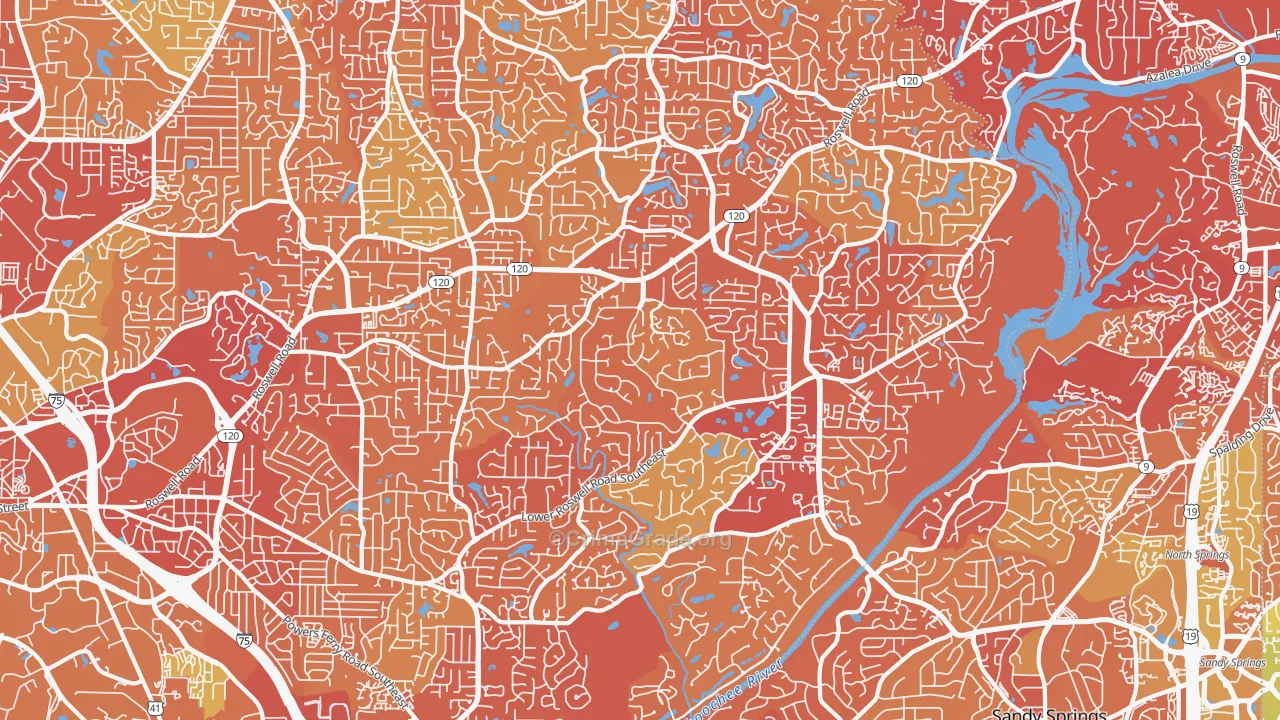 30068, GA Map of Drug-Related Crime Rates