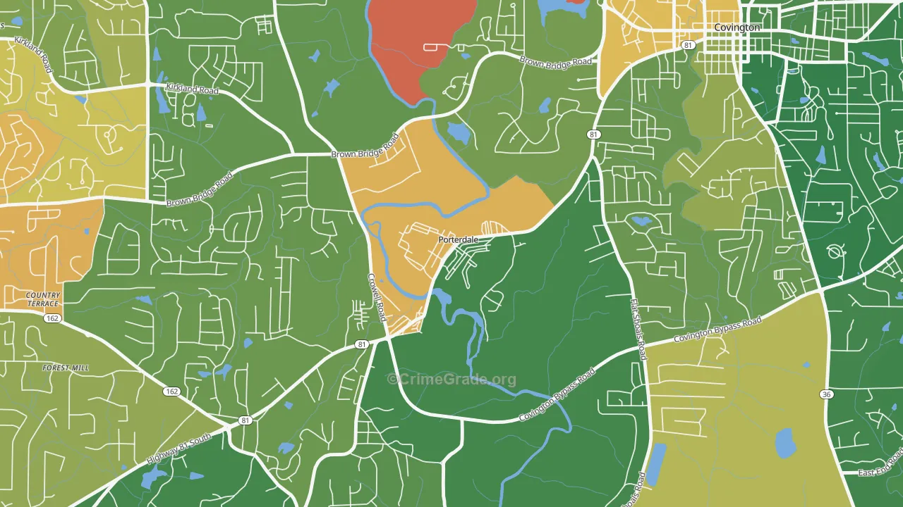 30070, GA Map of Drug-Related Crime Rates