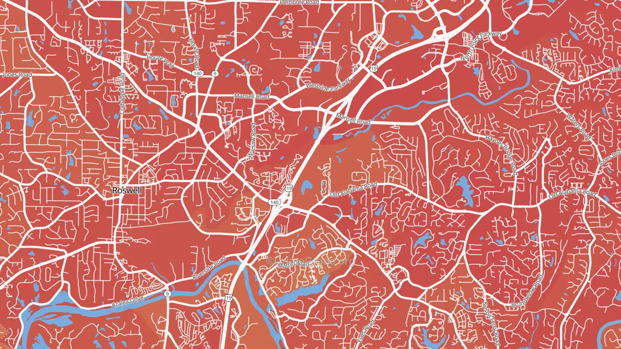 30076, GA Map of Drug-Related Crime Rates