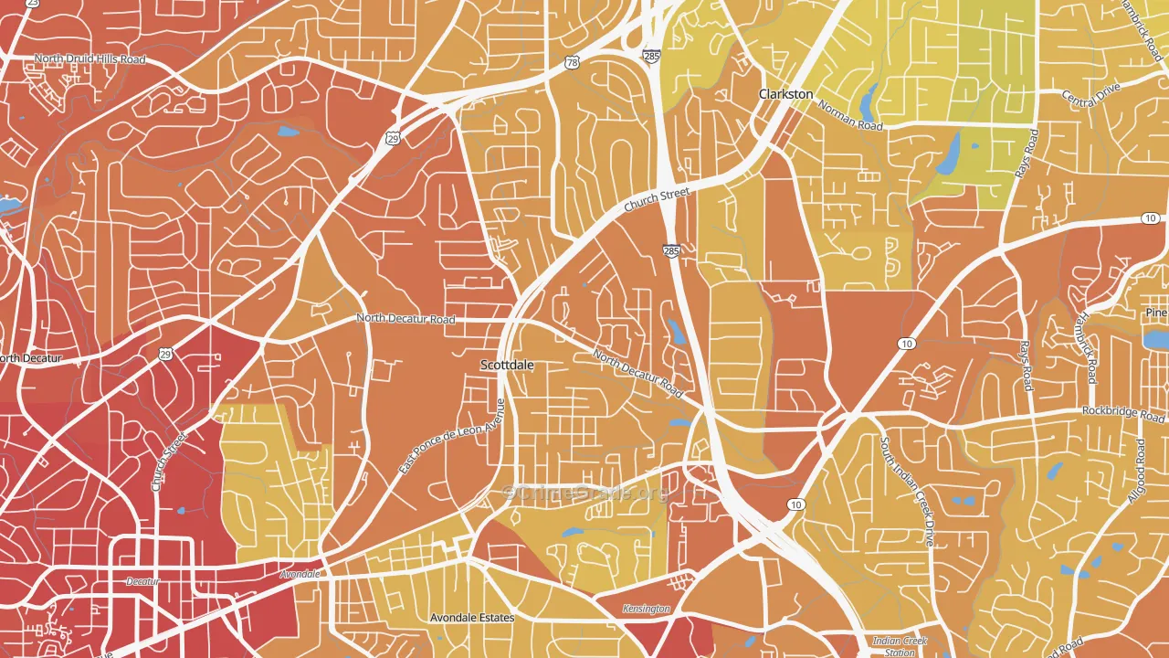 30079, GA Map of Drug-Related Crime Rates