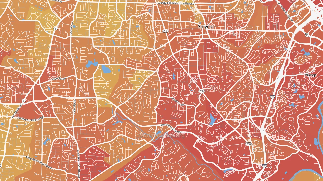 30082, GA Map of Drug-Related Crime Rates