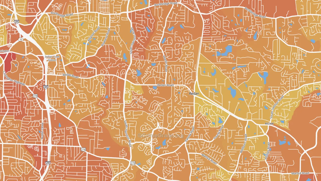 30088, GA Map of Drug-Related Crime Rates