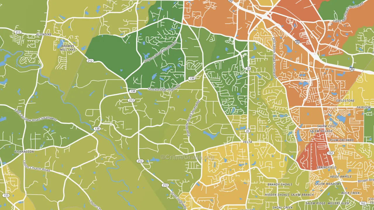 30094, GA Map of Drug-Related Crime Rates