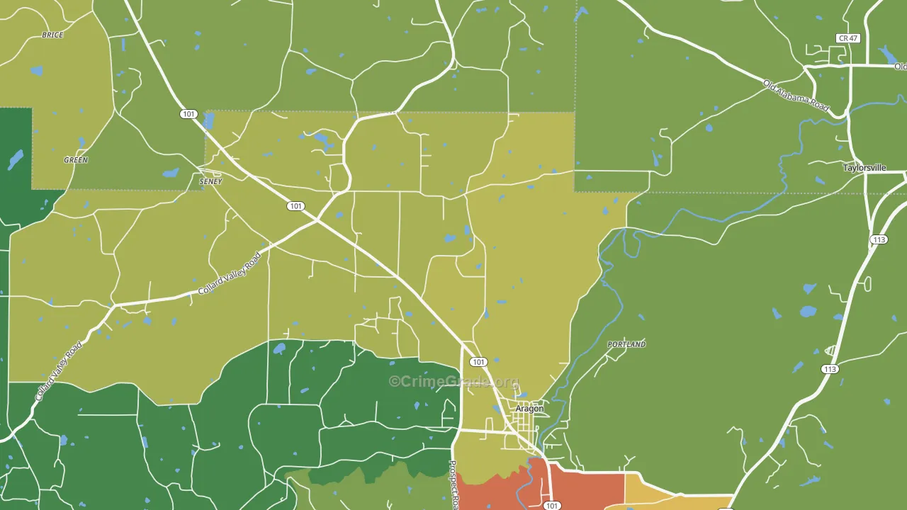 30104, GA Map of Drug-Related Crime Rates