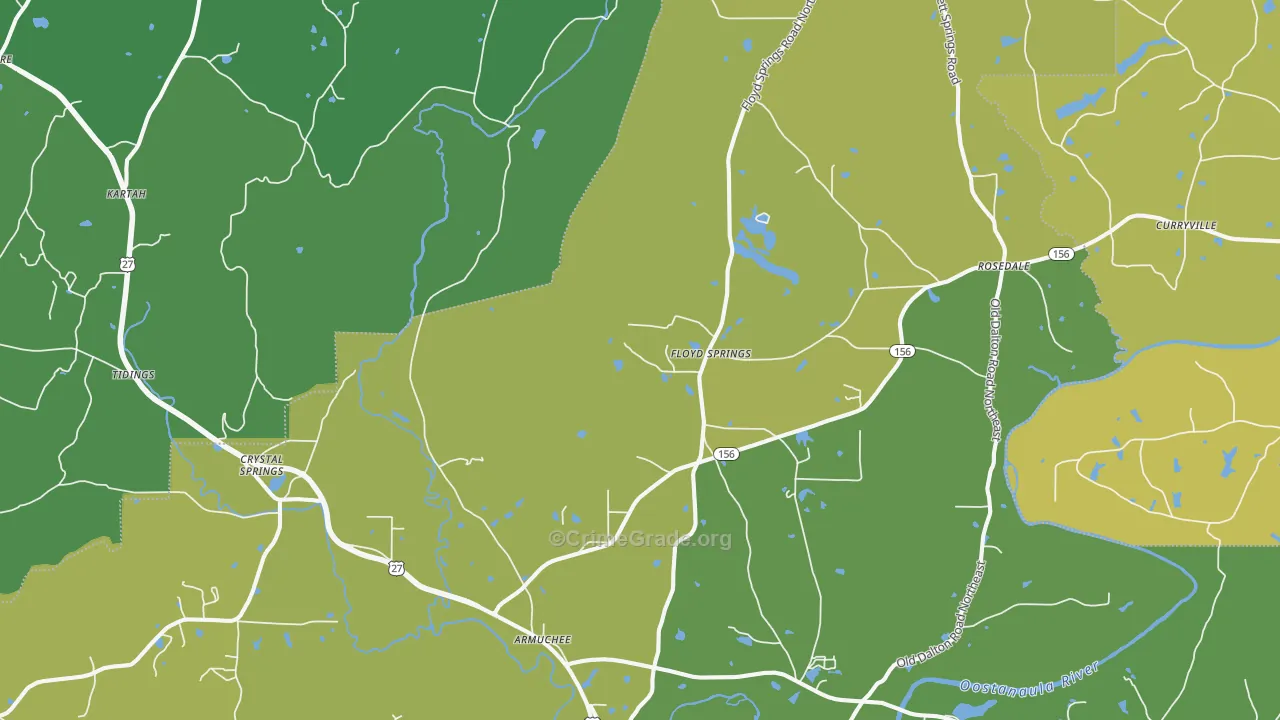 30105, GA Map of Drug-Related Crime Rates