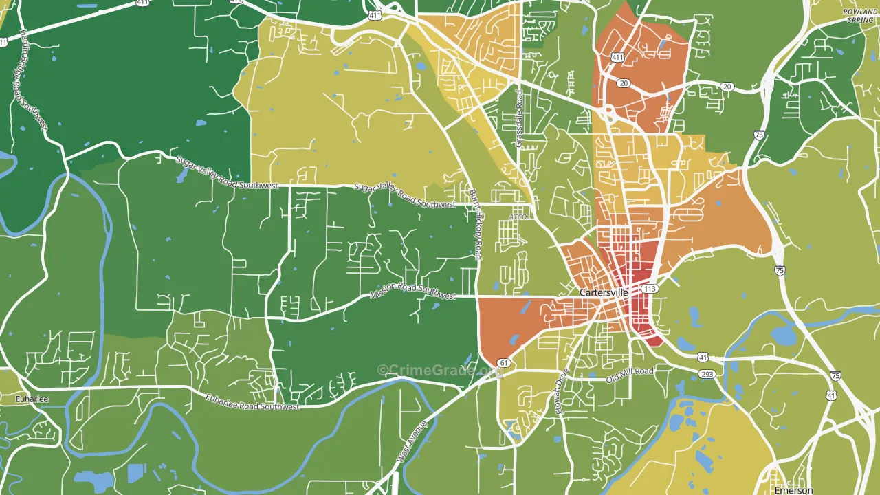 30120, GA Map of Drug-Related Crime Rates