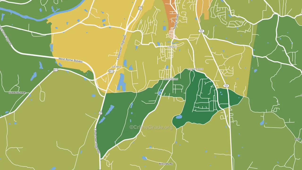 30147, GA Map of Drug-Related Crime Rates