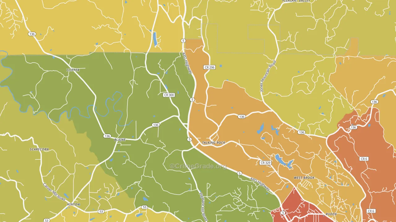 30175, GA Map of Drug-Related Crime Rates