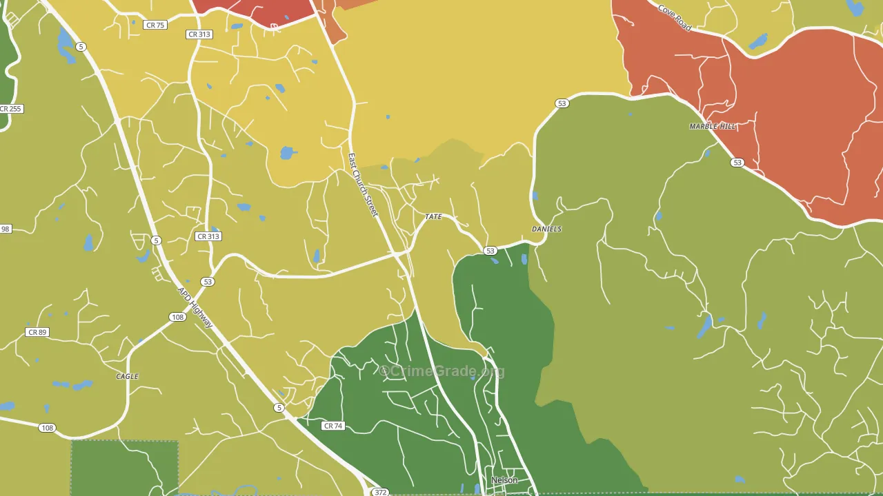 30177, GA Map of Drug-Related Crime Rates