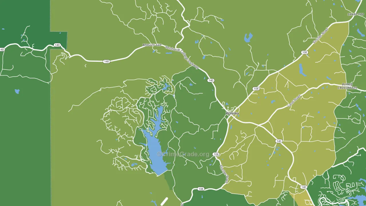 30183, GA Map of Drug-Related Crime Rates