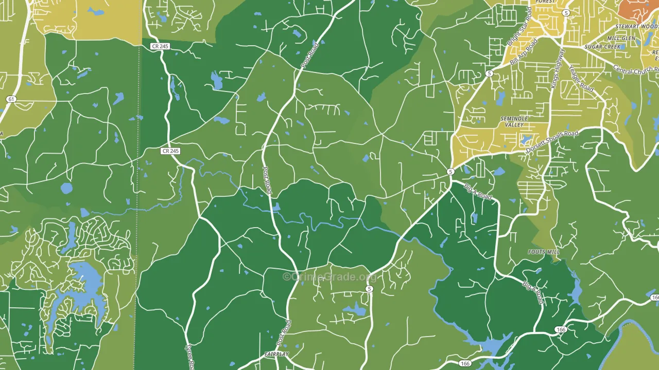 30187, GA Map of Drug-Related Crime Rates