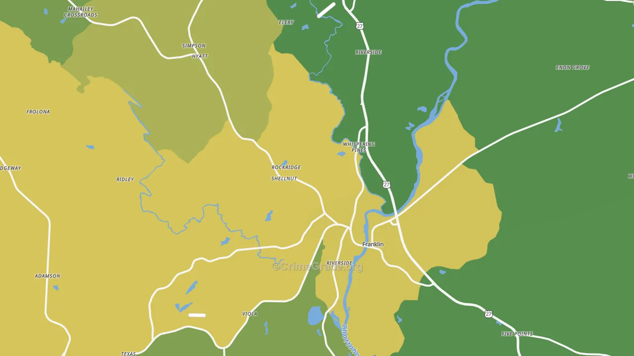 30217, GA Map of Drug-Related Crime Rates