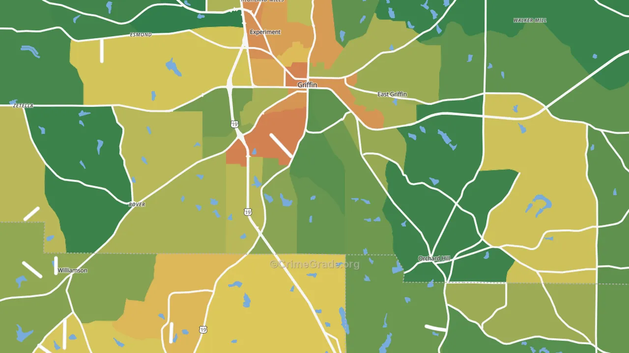 30224, GA Map of Drug-Related Crime Rates