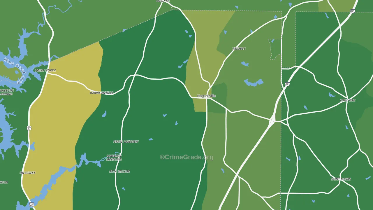 30230, GA Map of Drug-Related Crime Rates