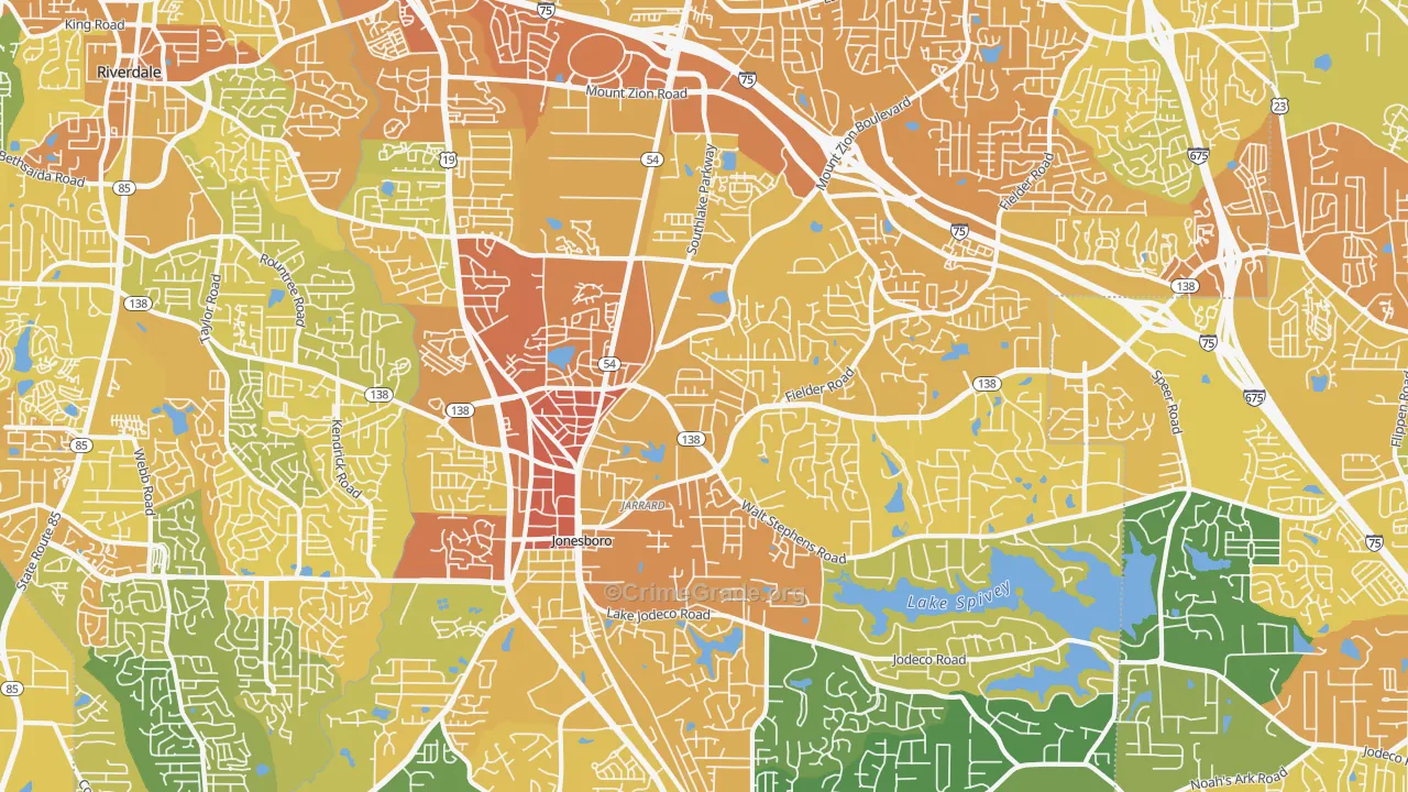 30236, GA Map of Drug-Related Crime Rates