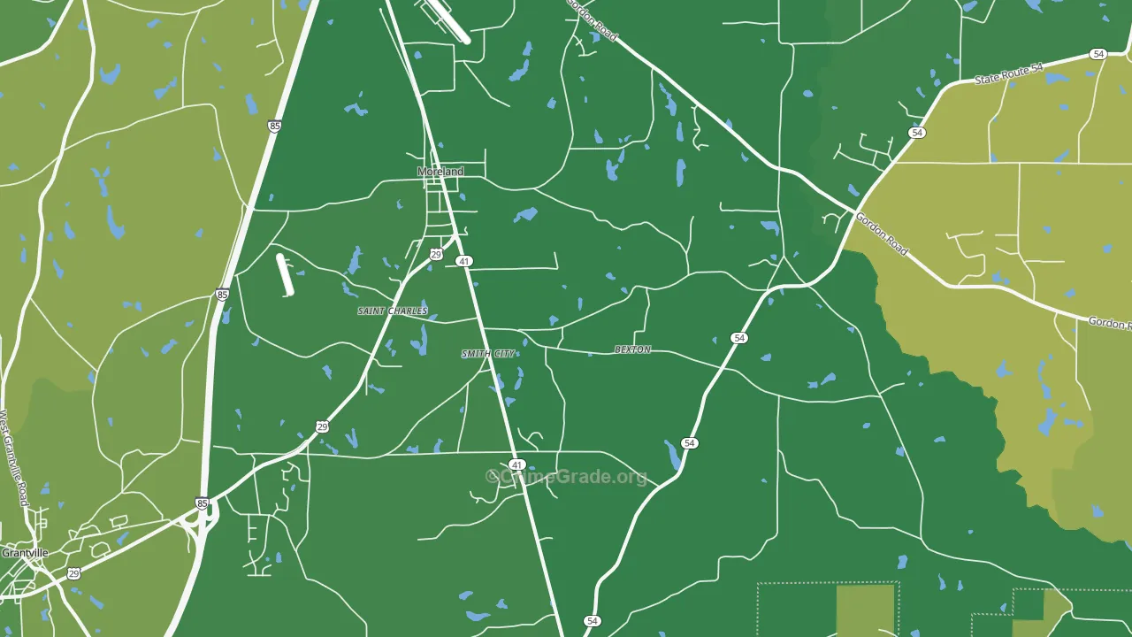 30259, GA Map of Drug-Related Crime Rates