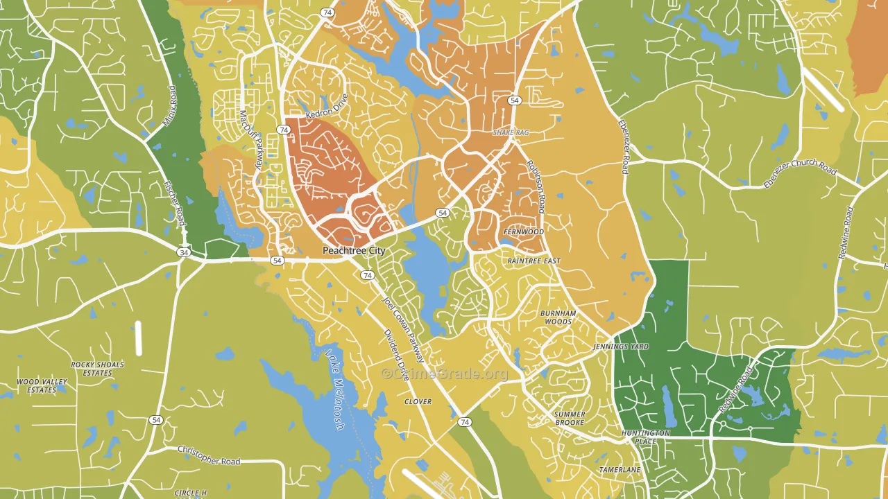 30269, GA Map of Drug-Related Crime Rates