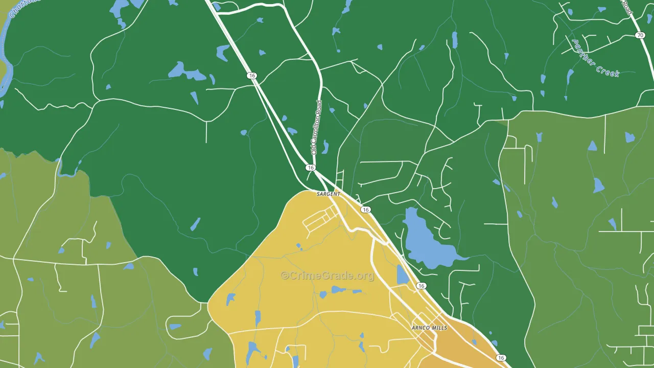 30275, GA Map of Drug-Related Crime Rates