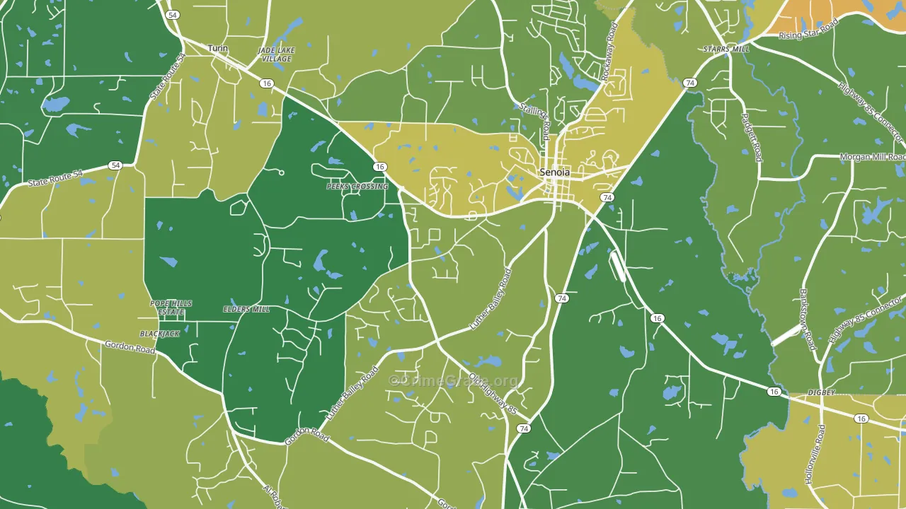 30276, GA Map of Drug-Related Crime Rates