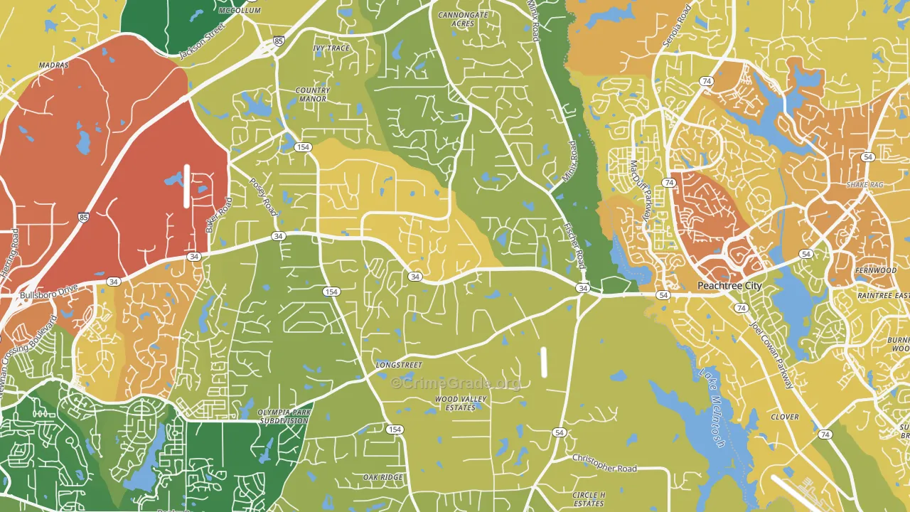 30277, GA Map of Drug-Related Crime Rates