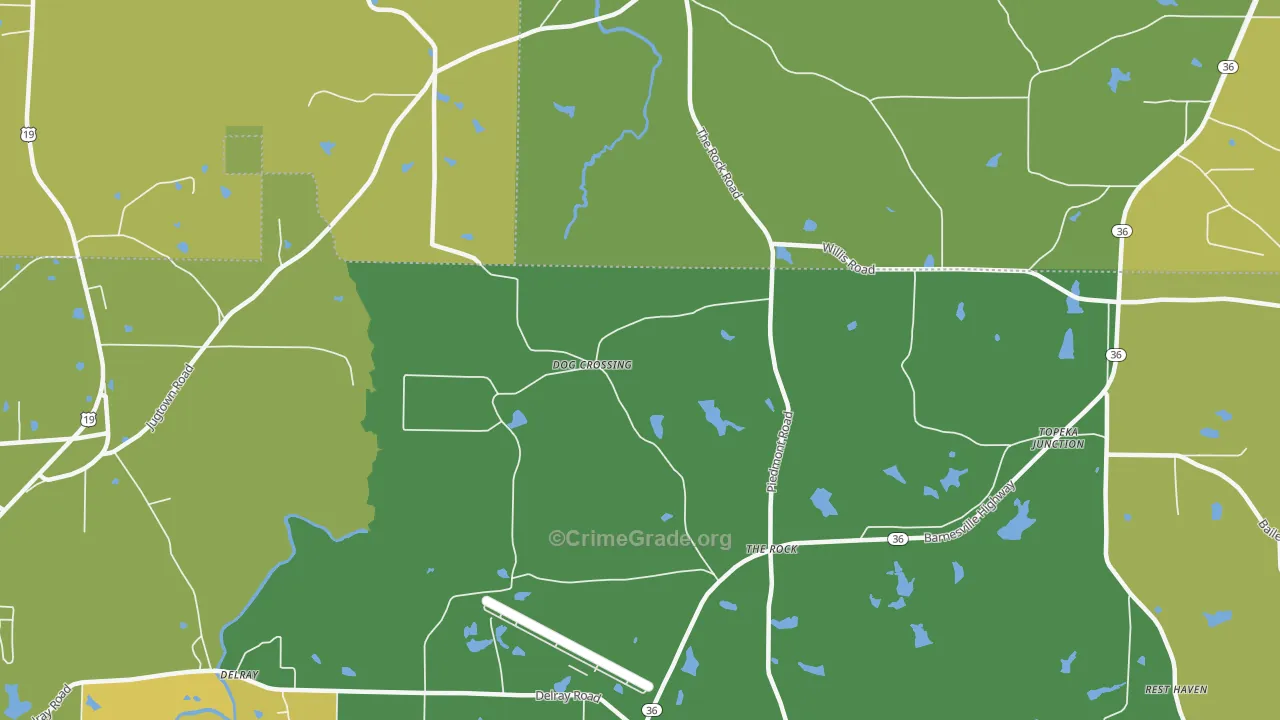30285, GA Map of Drug-Related Crime Rates