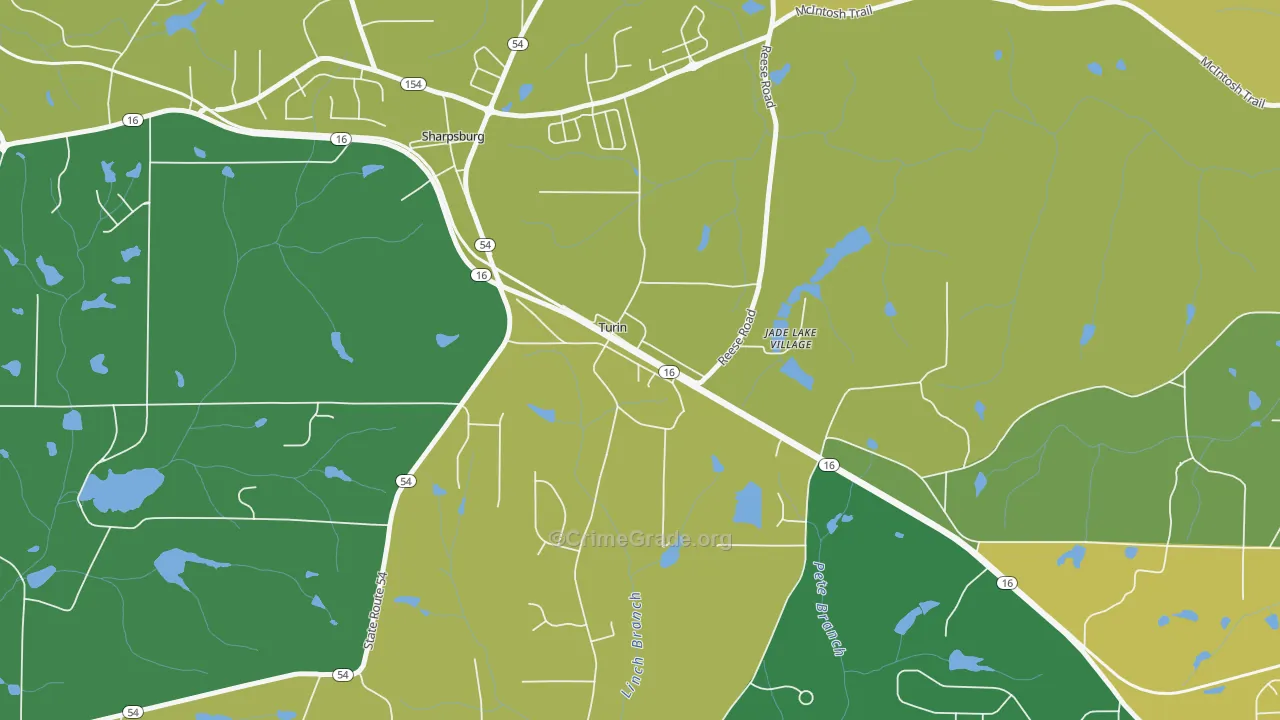 30289, GA Map of Drug-Related Crime Rates