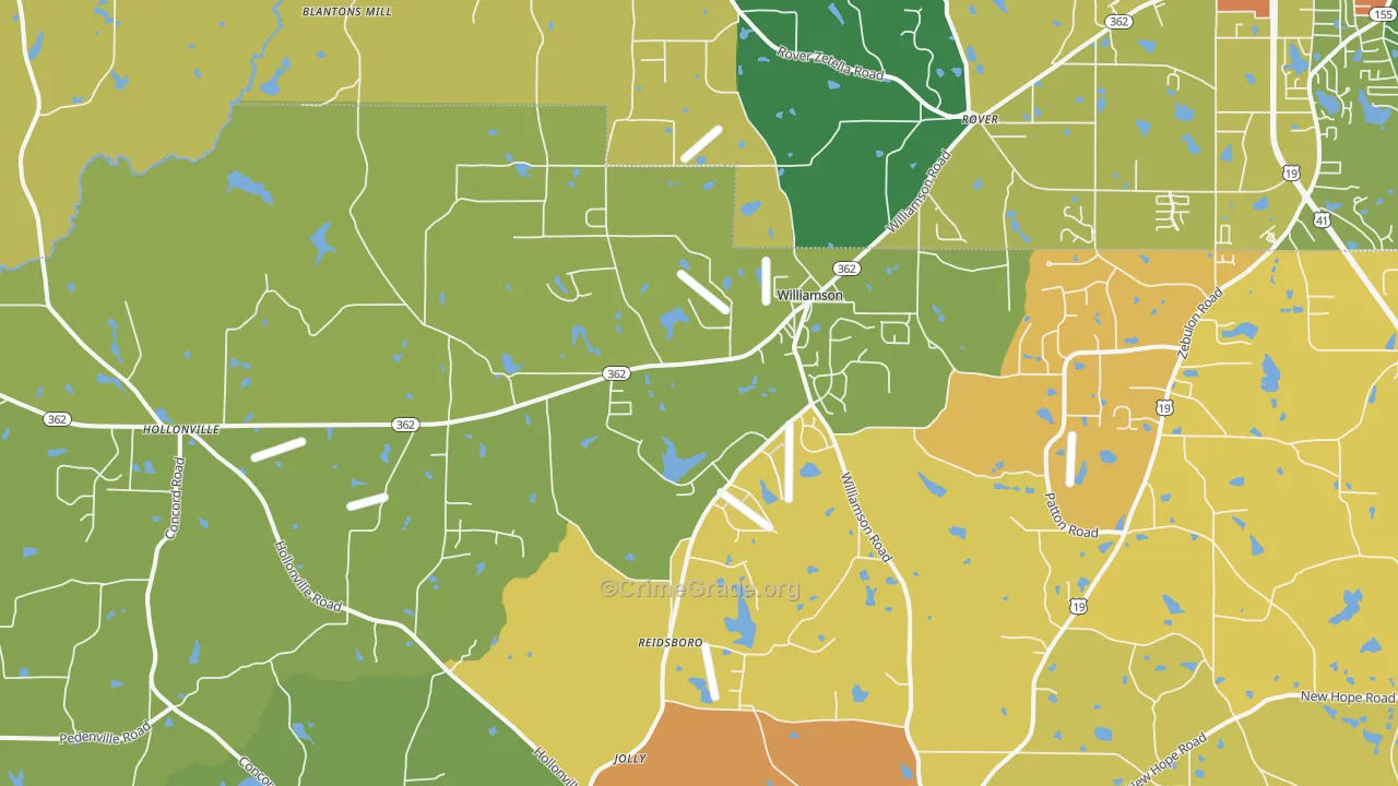 30292, GA Map of Drug-Related Crime Rates