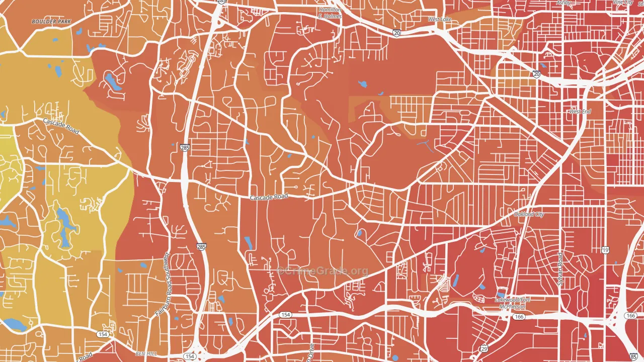 30311, GA Map of Drug-Related Crime Rates