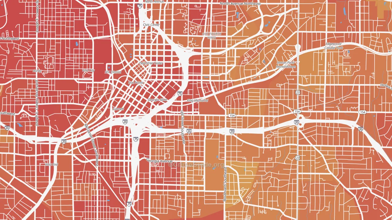 30312, GA Map of Drug-Related Crime Rates