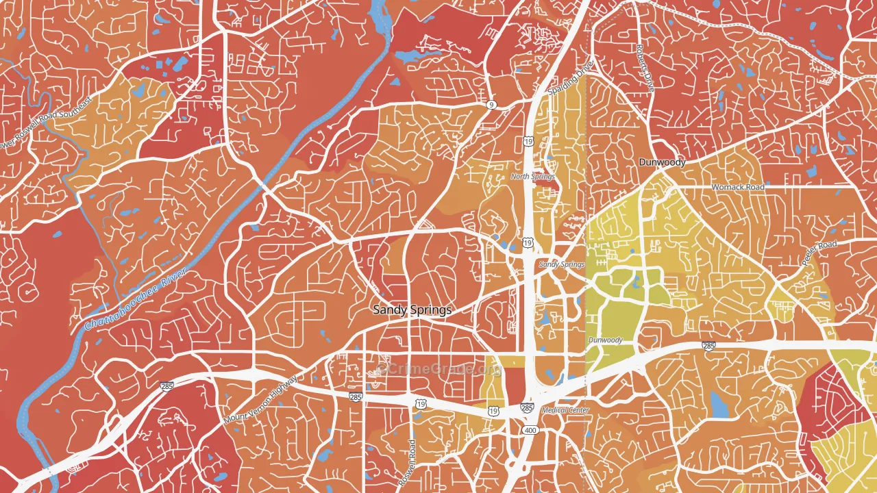 30328, GA Map of Drug-Related Crime Rates