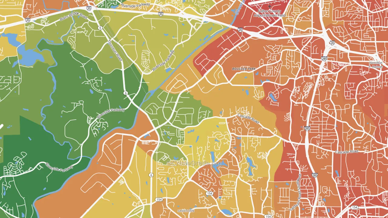 30336, GA Map of Drug-Related Crime Rates