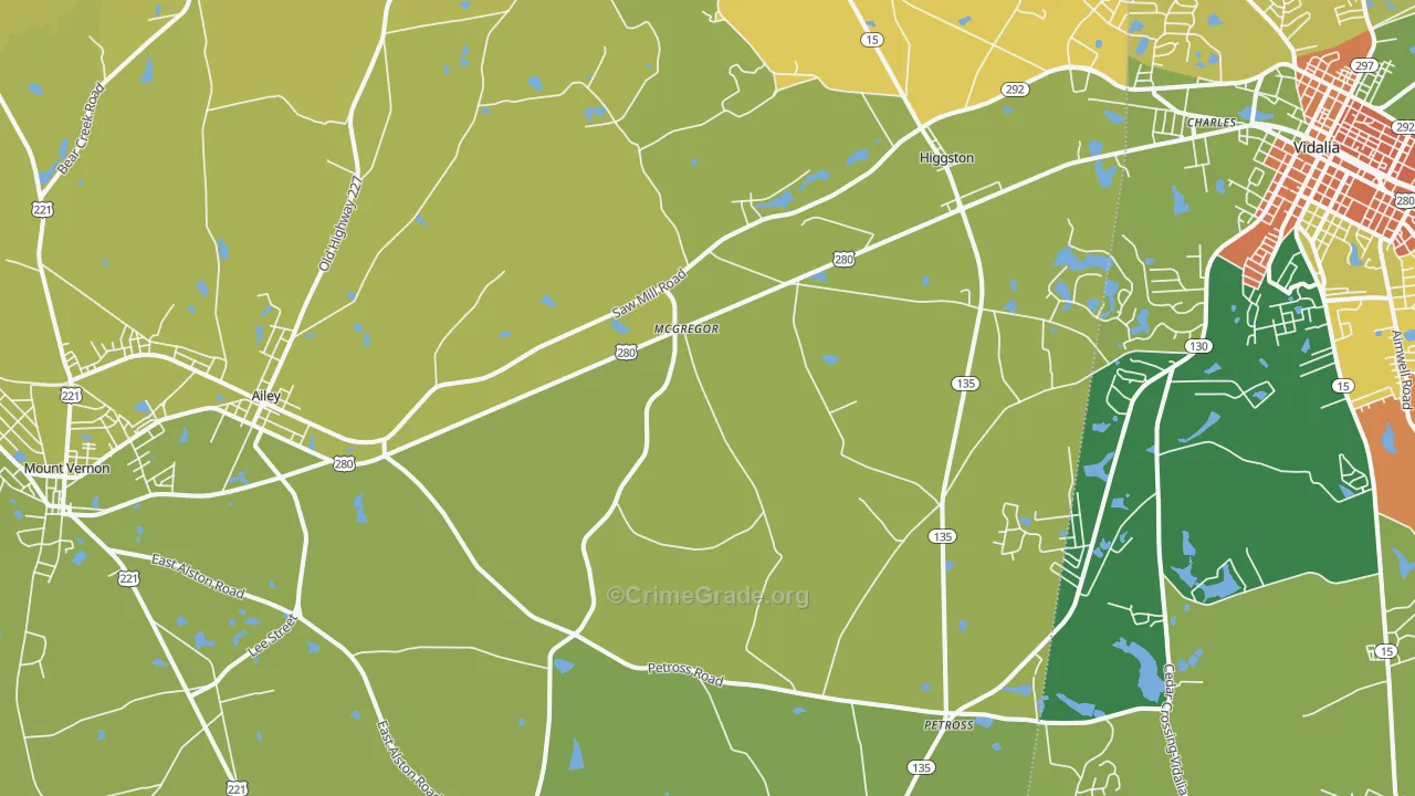 30410, GA Map of Drug-Related Crime Rates