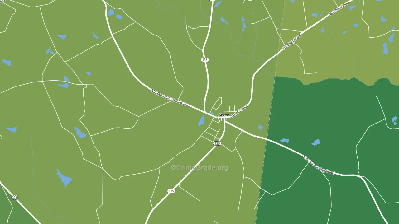 30412, GA Map of Drug-Related Crime Rates